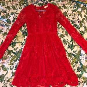 Red lacy Dress